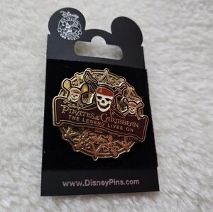 Disney 2008 Pirates Of The Caribbean The Legend Lives On Trading Pin NEW